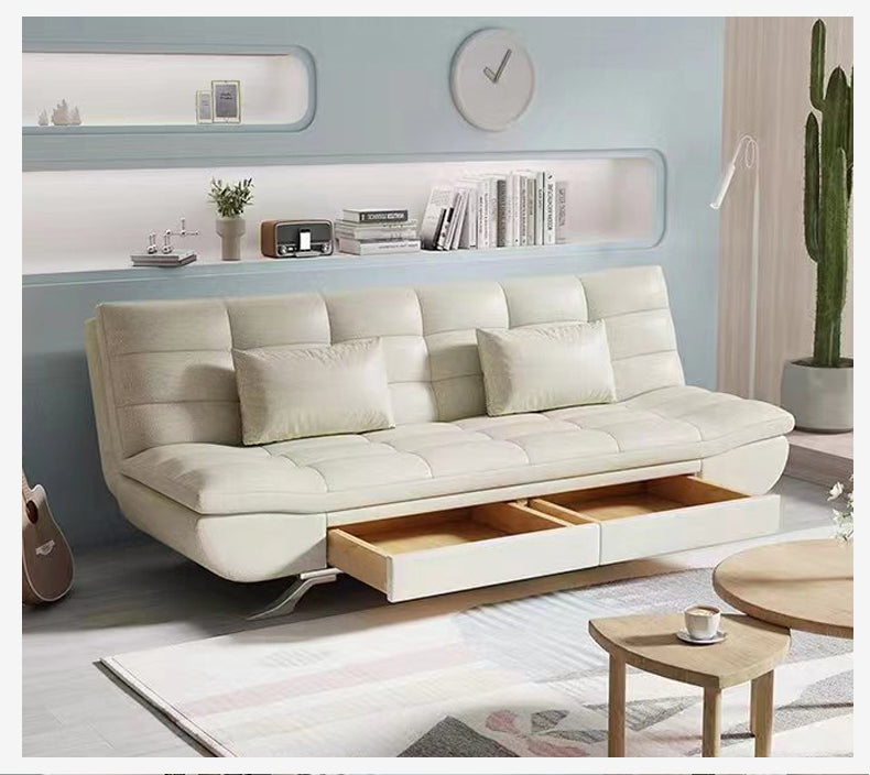 MerryRabbit -可折疊科技布儲物沙發床MR-117 Foldable Leathaire Storage Sofa Bed