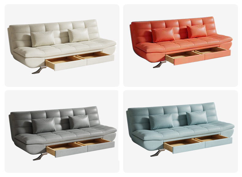 MerryRabbit -可折疊科技布儲物沙發床MR-117 Foldable Leathaire Storage Sofa Bed