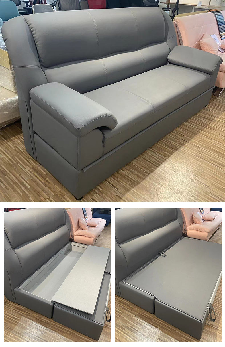 MerryRabbit - 三人位科技布儲物梳化床 MR-ZX889 3 seaters leathaire sofa bed with storage