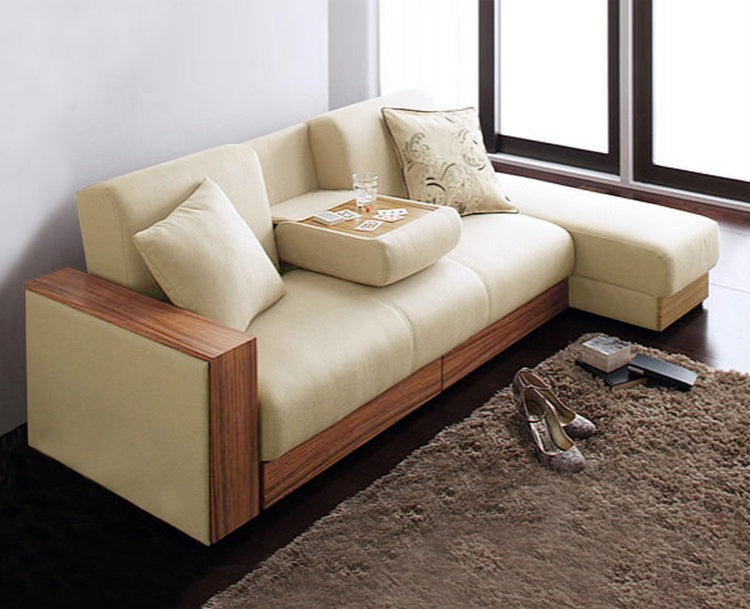 MerryRabbit – 布藝梳化床連儲物腳踏MR-225 Fabric sofa bed with storage foot rest