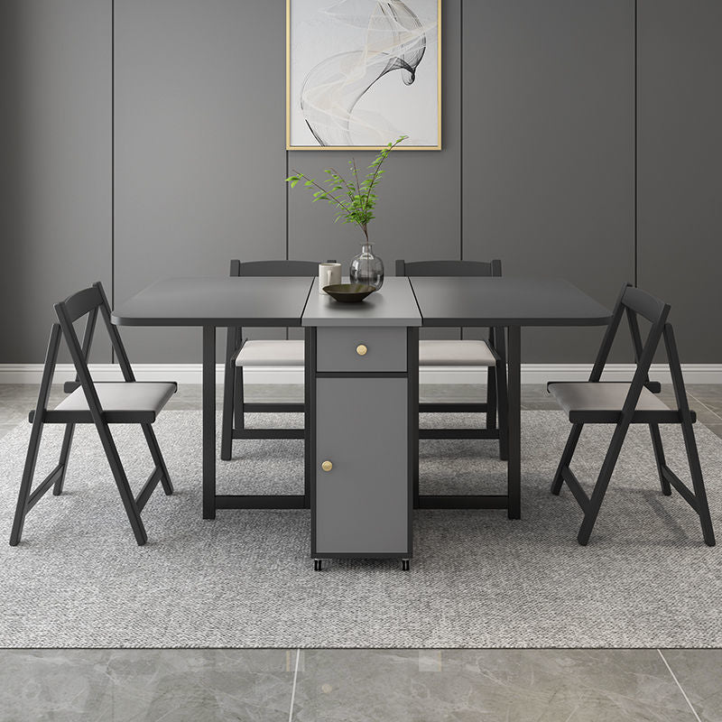 MerryRabbit – 可折疊餐桌連四椅子套裝MR-YL118 Foldable dining table with four chairs set
