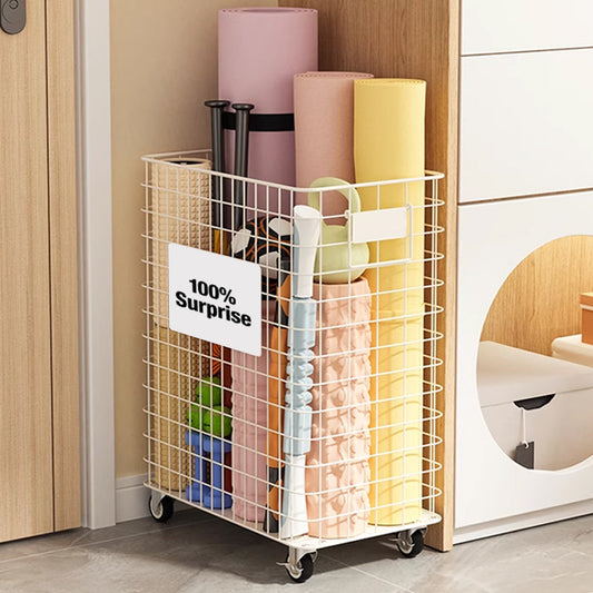 MerryRabbit -日式可移動鐵藝雜物籃MR-WQ1044-2 Movable Metal Basket