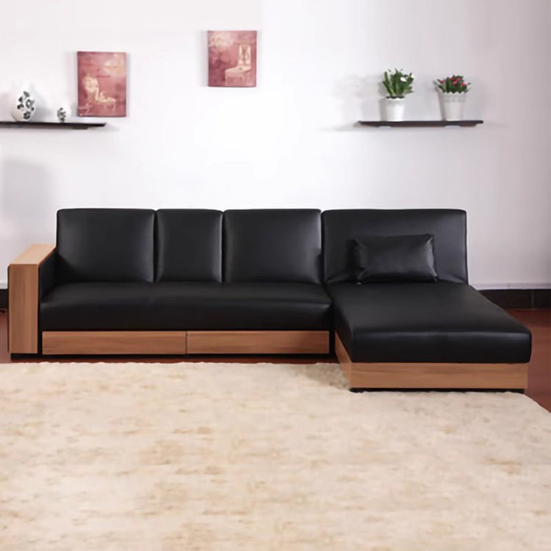 MerryRabbit – 多功能PU儲物梳化床帶貴妃位 MR-226 L-shape multi functional PU storage sofa bed