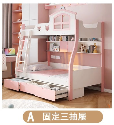 MerryRabbit –兒童高低床MR-B01 (固定三抽屜/雙抽屜/三抽屜連子母床/儲物床箱)【訂製貨品】