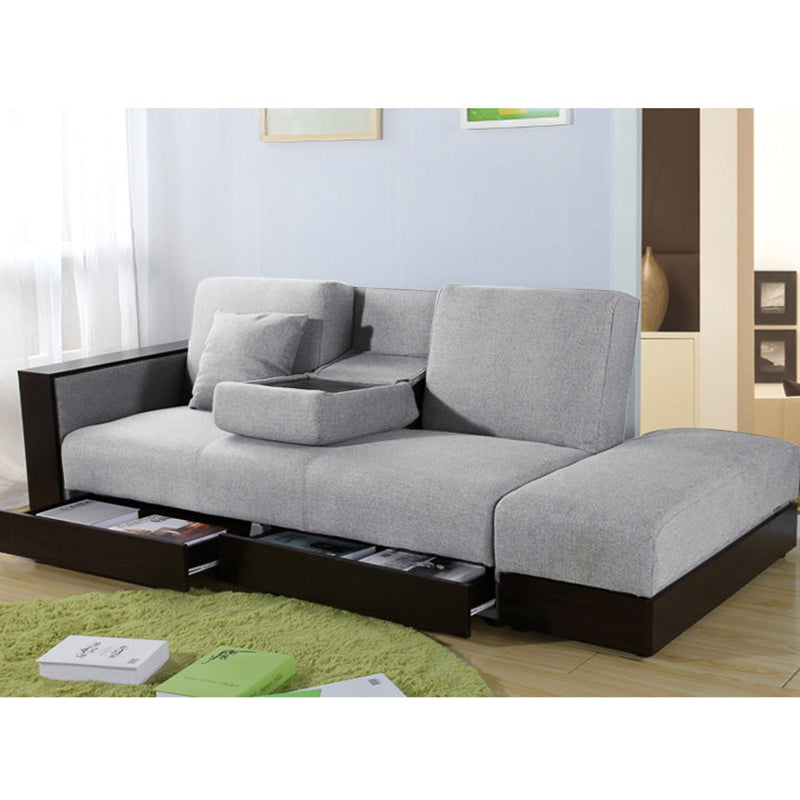 MerryRabbit – 布藝梳化床連儲物腳踏MR-225 Fabric sofa bed with storage foot rest