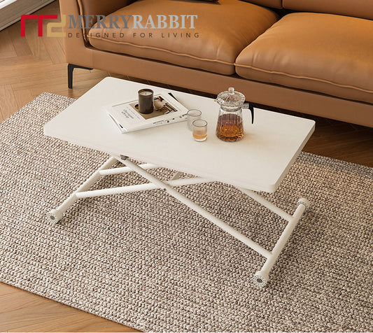 MerryRabbit –可移動昇降摺疊茶幾餐桌MR-JSZ2063-3 白色