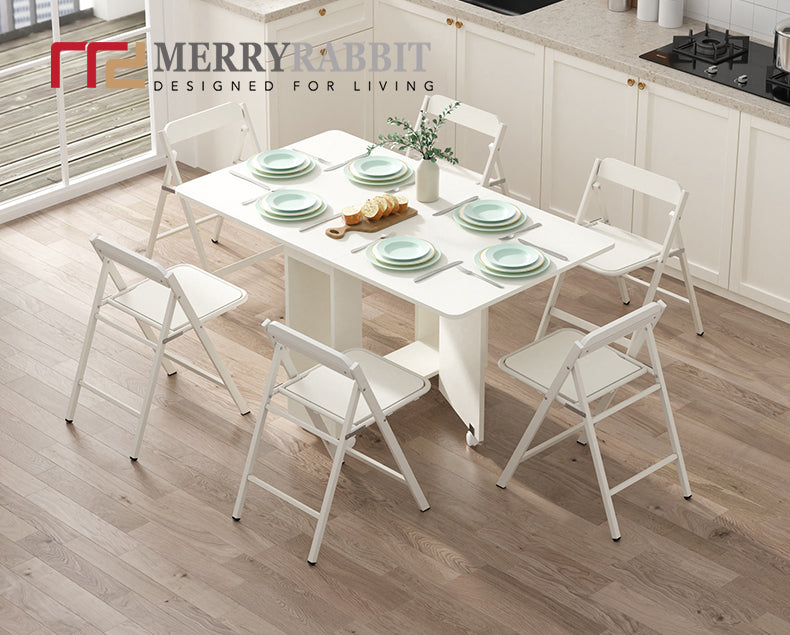 MerryRabbit - 1.4m移動版摺疊餐桌JSZ2091-3 Folding Dining Table 1.4m
