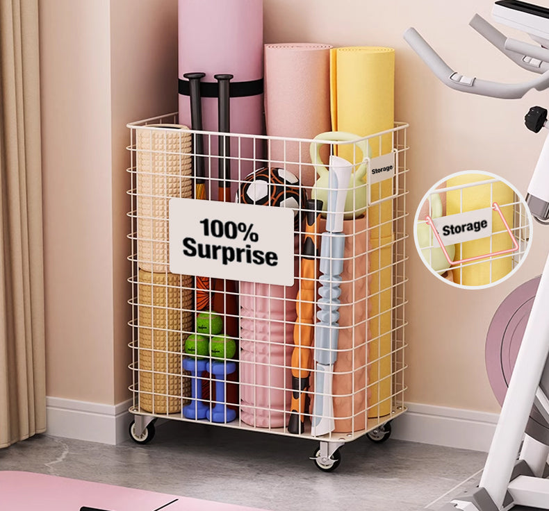 MerryRabbit -日式可移動鐵藝雜物籃MR-WQ1044-2 Movable Metal Basket