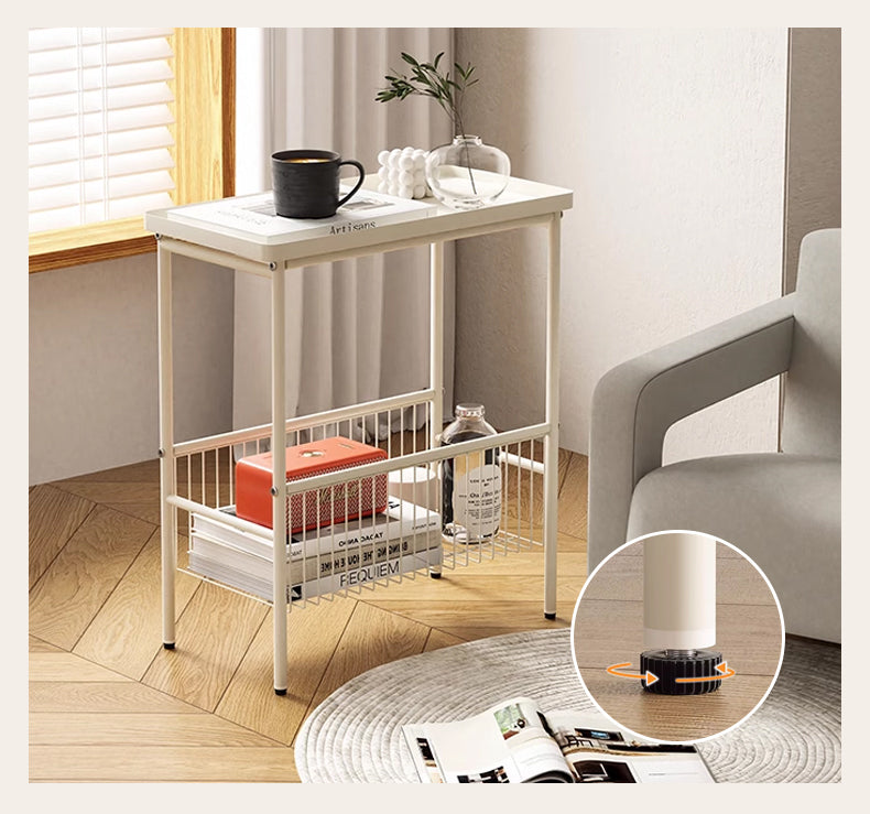 MerryRabbit -可移動鋼製雙層置物架MR-WQ1040-1 Movable 2 tiers Metal storage rack side table