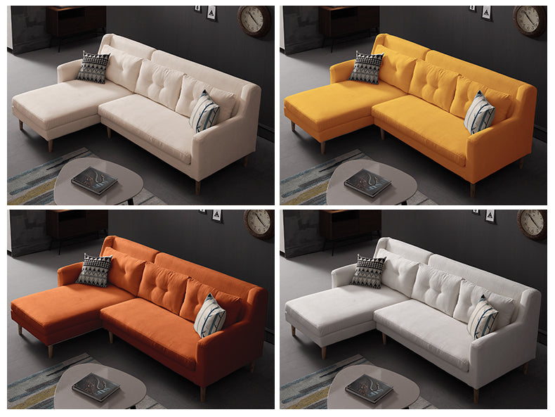 MerryRabbit -北歐布藝轉角沙發組合MR-17012 L-shape Nordic Fabric Corner Sofa Combination