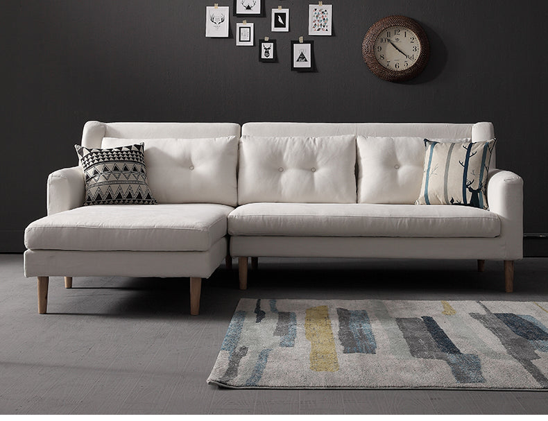 MerryRabbit -北歐布藝轉角沙發組合MR-17012 L-shape Nordic Fabric Corner Sofa Combination