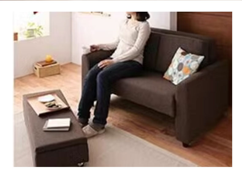MerryRabbit – 日式多功能雙人位布藝沙發套裝 MR-3114 2 Seaters Fabric Sofa with Moveable Storage Ottoman