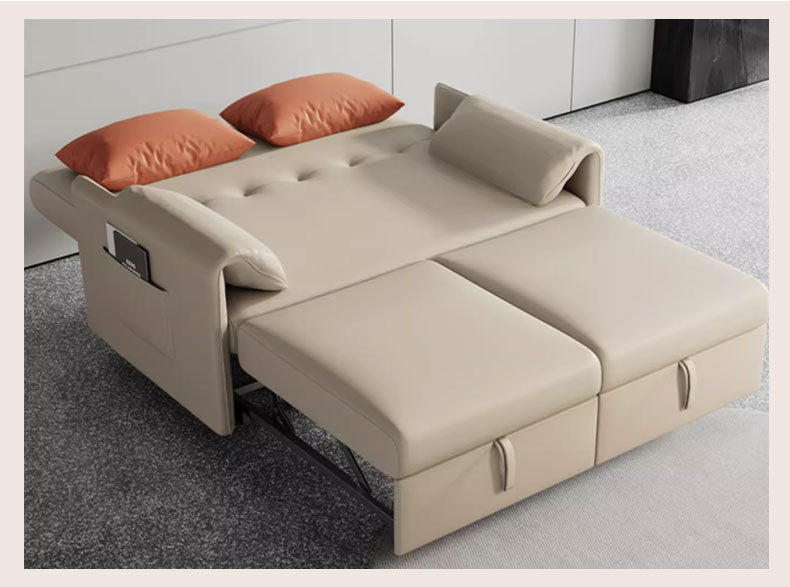 MerryRabbit -雙人多功能小戶型可折疊科技布梳化床 MR-7258D 2 seaters multi-functional foldable leathaire sofa bed