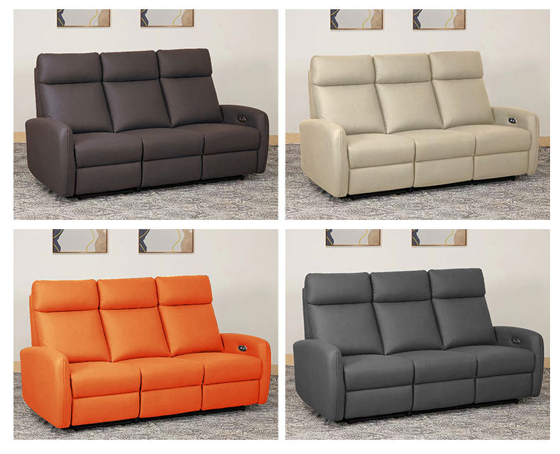 MerryRabbit - 三人位科技佈電動梳化MR-ZX7898 3 seaters leathaire electric version sofa lazy recliner
