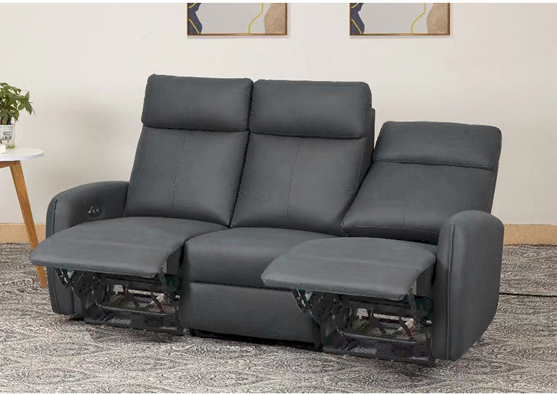 MerryRabbit - 三人位科技佈電動梳化MR-ZX7898 3 seaters leathaire electric version sofa lazy recliner