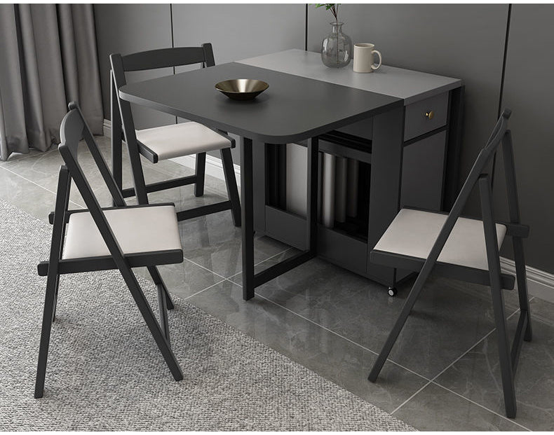 MerryRabbit – 可折疊餐桌連四椅子套裝MR-YL118 Foldable dining table with four chairs set