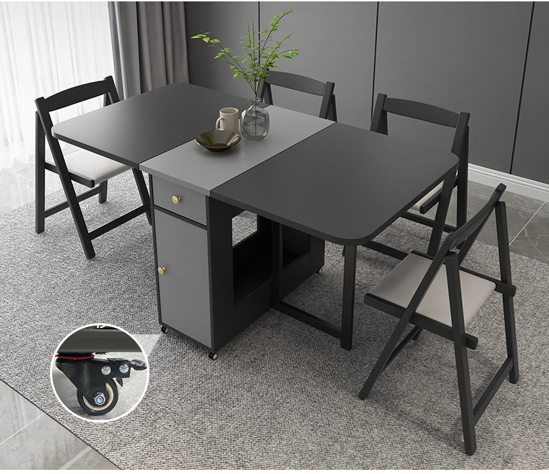 MerryRabbit – 可折疊餐桌連四椅子套裝MR-YL118 Foldable dining table with four chairs set