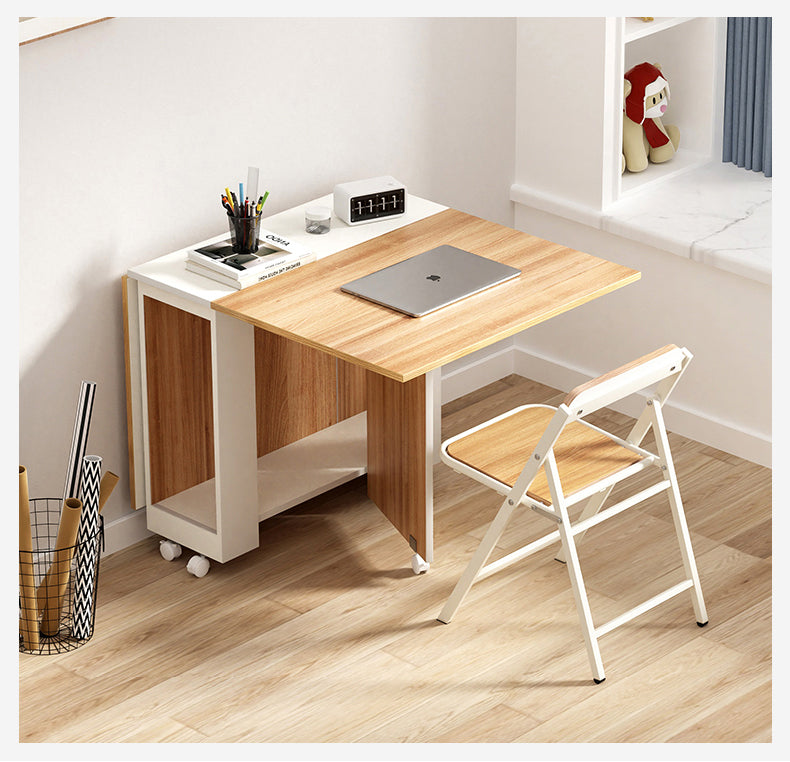 MerryRabbit – 可移動摺疊桌椅1+4套裝WT043-10+JSZ2039-1 Movable folding table with 4 Chairs set