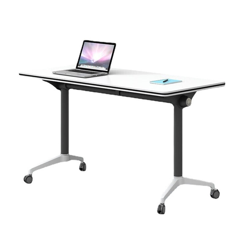 MerryRabbit –多功能折叠可移動會議桌培訓桌MR-JL-001 白色