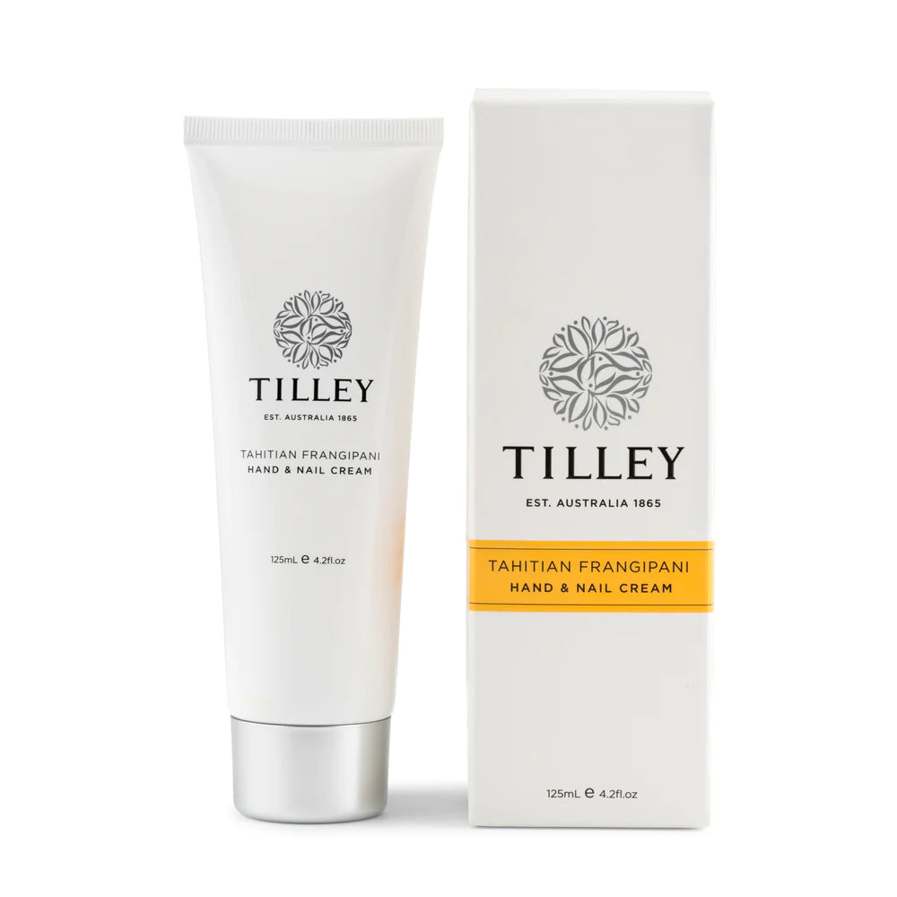 TILLEY - 大溪地素馨花味潤手霜125ml Tahitian Frangipani Deluxe Hand & Nail Cream 125ml