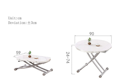 MerryRabbit – 多功能茶機升降桌MR-N5-3 Round shape Multi function lifting Coffee/Dining table