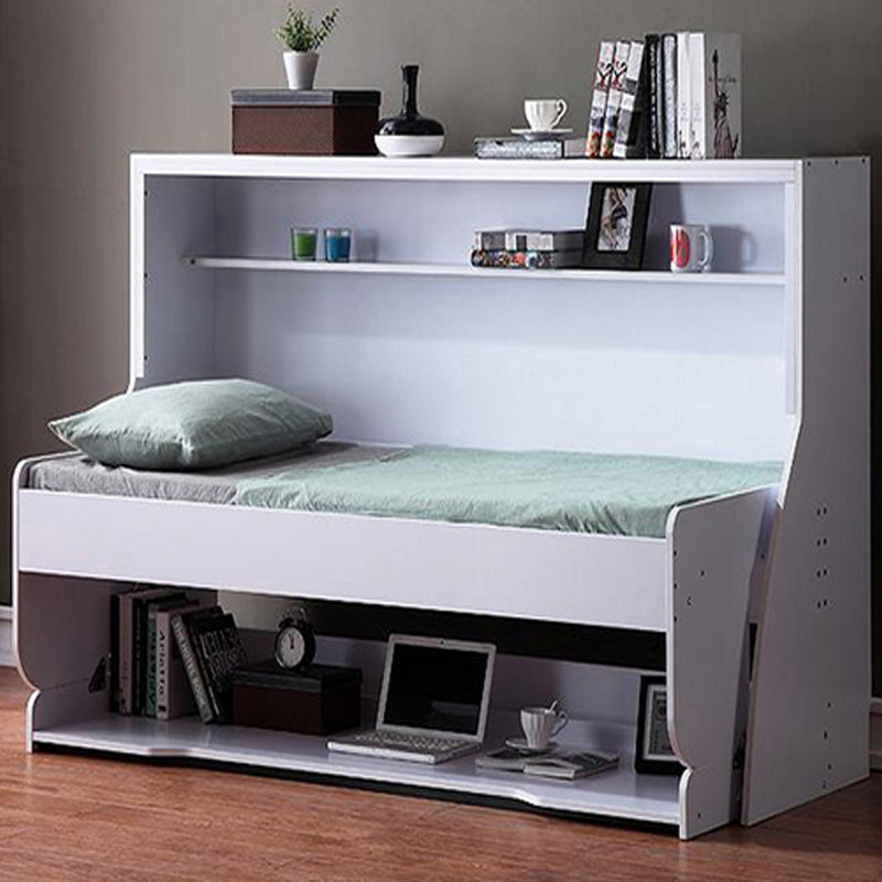 MerryRabbit - 多功能一體鋼琴式書桌隱形床 90cm單人床 MR-YXC01 Multifunctional WallBed with Foldable Table 90cm single bed