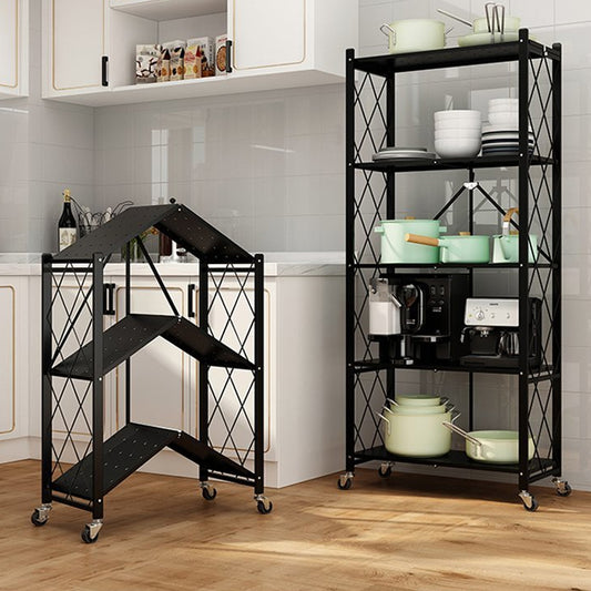 MerryRabbit – 可摺疊收納三層架MR-2000_3  3 Tiers Foldable Metal Storage Rack