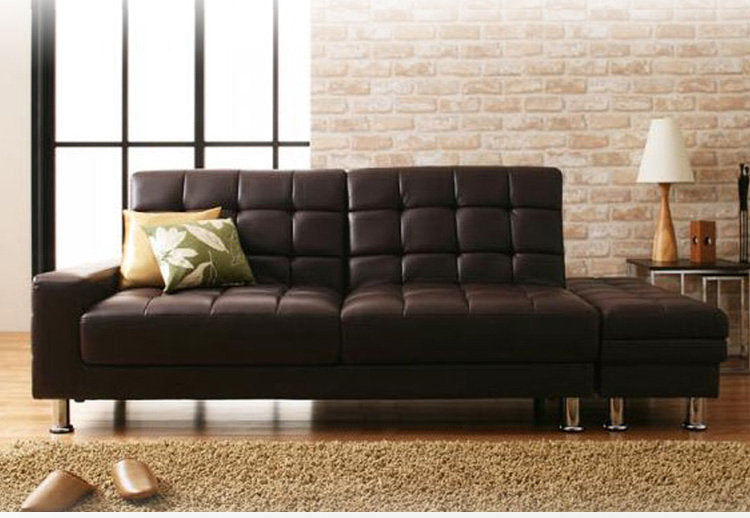 MerryRabbit – 日式小戶型多功能組合PU沙發MR-028 Pu Sofa Bed With Storage Ottoman