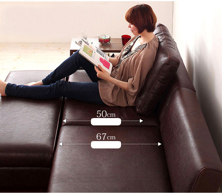 MerryRabbit – PU皮藝簡約多功能沙發組合MR-301 Multi-functional PU sofa bed with storage ottoman