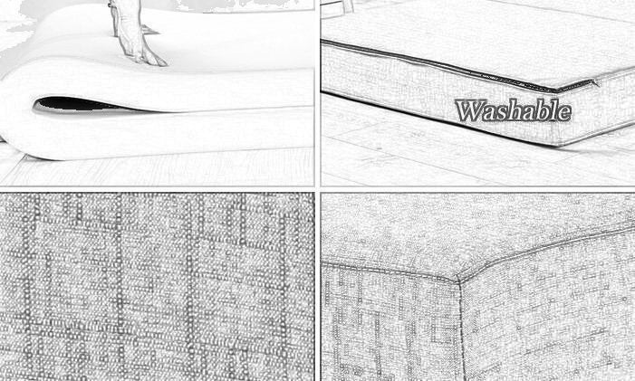 MerryRabbit - 120cm日式多功能褶疊梳化床YM002 Fabric Foldable Sofa Bed 120CM