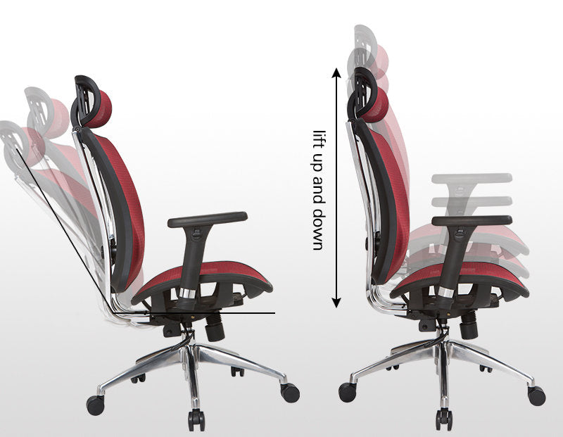 MerryRabbit - 人體工學可躺透氣美國杜邦網布轉椅大班椅電腦椅辦公椅 MR-874 Reclining Office Chair