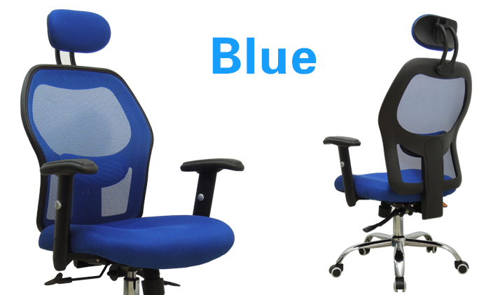 MerryRabbit – 人體工學網布辦公椅MR-875 Ergonomic Office Chair with Headrest