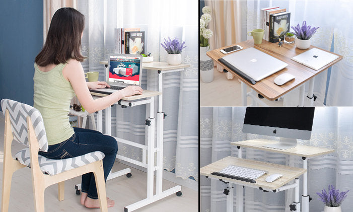 MerryRabbit - 多功能方形電腦桌101 MerryRabbit - An 2-Tier Expandable Standing Desk 101