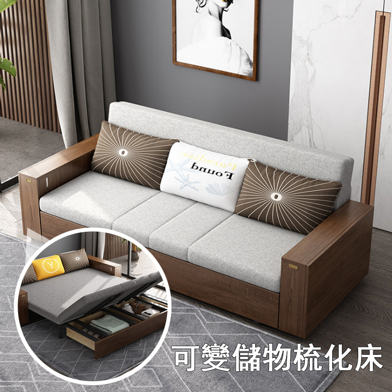 MerryRabbit -186cm多功能創意扶手可折疊儲物布藝沙發床MR-9810 Multi-Functional Creative Folding Storage Fabric Sofa Bed