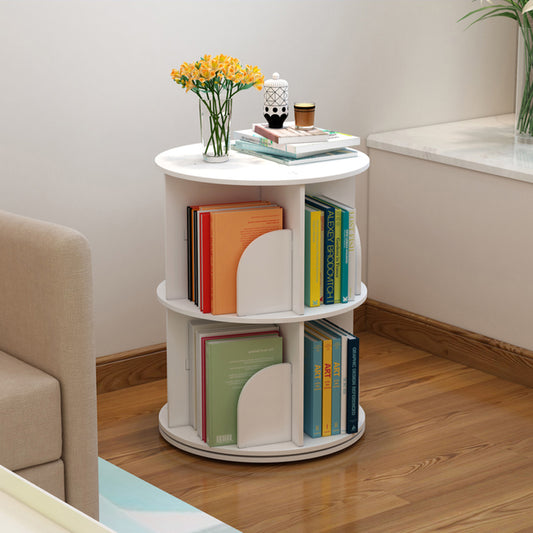 MerryRabbit - 落地式創意360度旋轉書架2層 MR-360_2  360 degree rotation bookshelf 2-tier