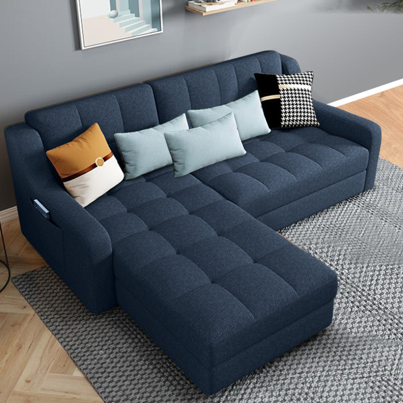 MerryRabbit - 多功能折疊2人位+貴妃位儲物布藝沙發床 MR-50 L-Sahpe Fabric Sofa /Sofa Bed with Storage