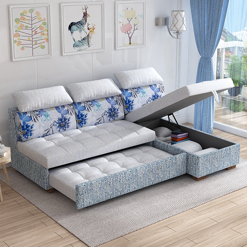 MerryRabbit – 多功能儲物轉角L型貴妃三人位沙發床MR-7289 Multi-functional L-shape Sofa bed with Storage