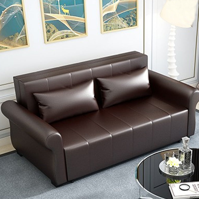 MerryRabbit - 180cm多功能摺疊超纖皮儲物梳化床MR-6039 180cm Multi-functional Foldable Storage Microfiber Leather Sofa Bed