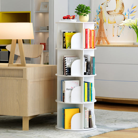 MerryRabbit - 落地式創意360度旋轉書架4層 MR-360_4 degree rotation bookshelf 4-tier