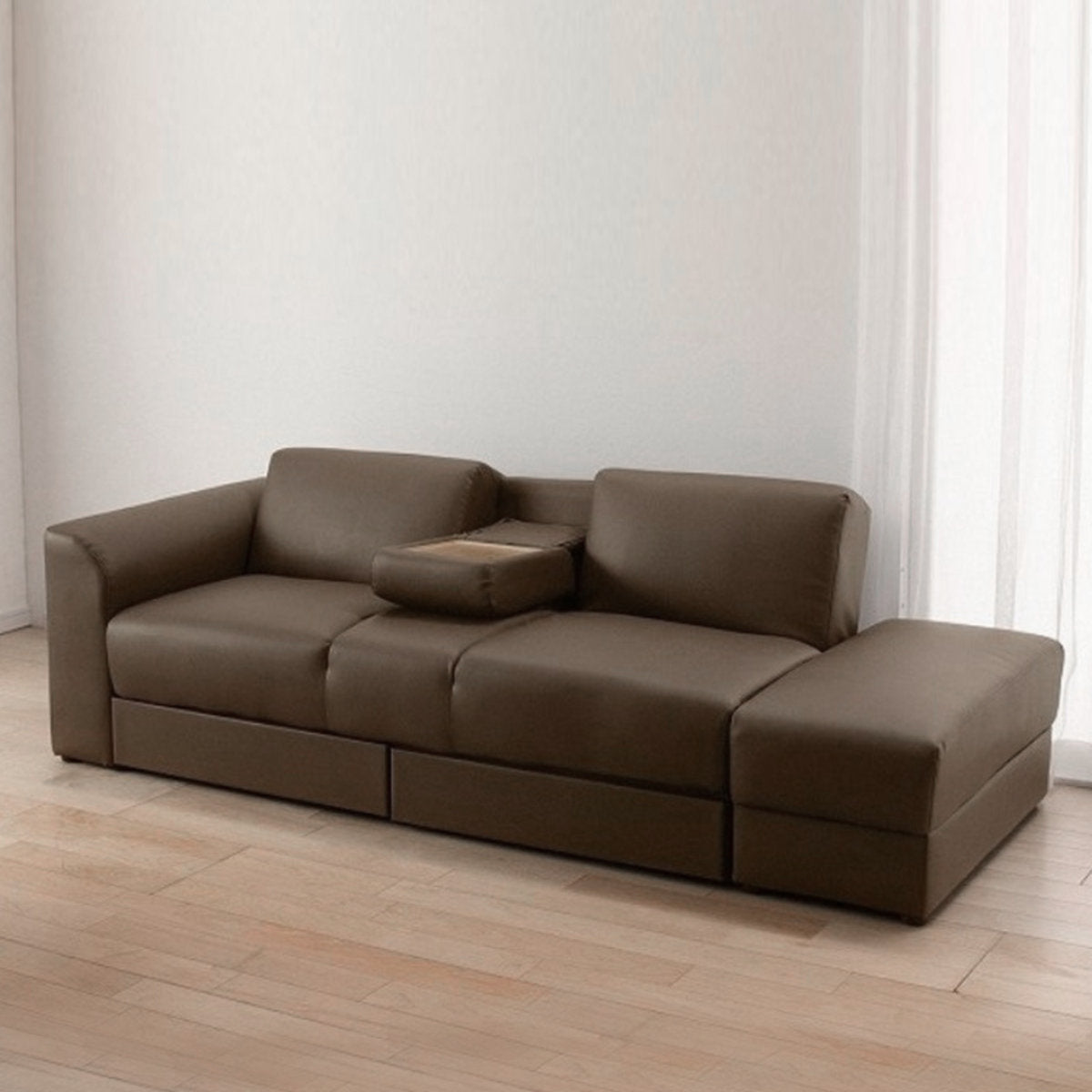 MerryRabbit – PU皮製儲物梳化床MR-106  PU leather storage sofa bed