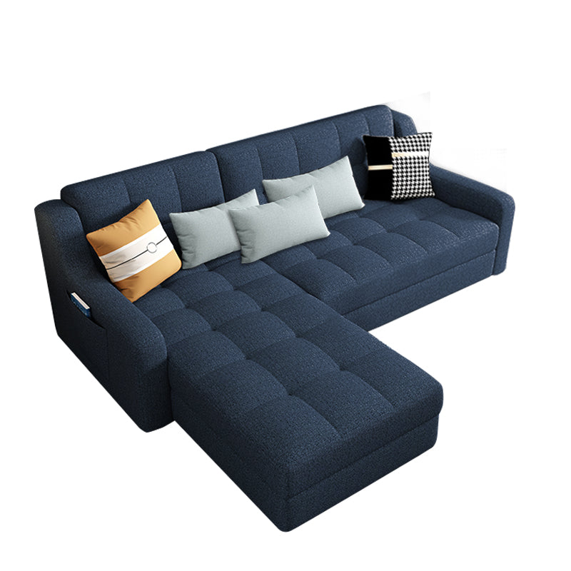 MerryRabbit - 多功能折疊2人位+貴妃位儲物布藝沙發床 MR-50 L-Sahpe Fabric Sofa /Sofa Bed with Storage
