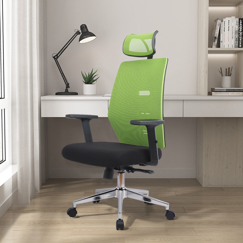 MerryRabbit - 高背活動頭枕網布轉椅電腦椅辦公椅 MR-8026H High Back Mesh Office Chair
