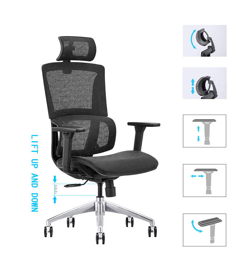 MerryRabbit -人體工學全網椅MR-828A  Ergonomics full Mesh Office Chair Computer Chair