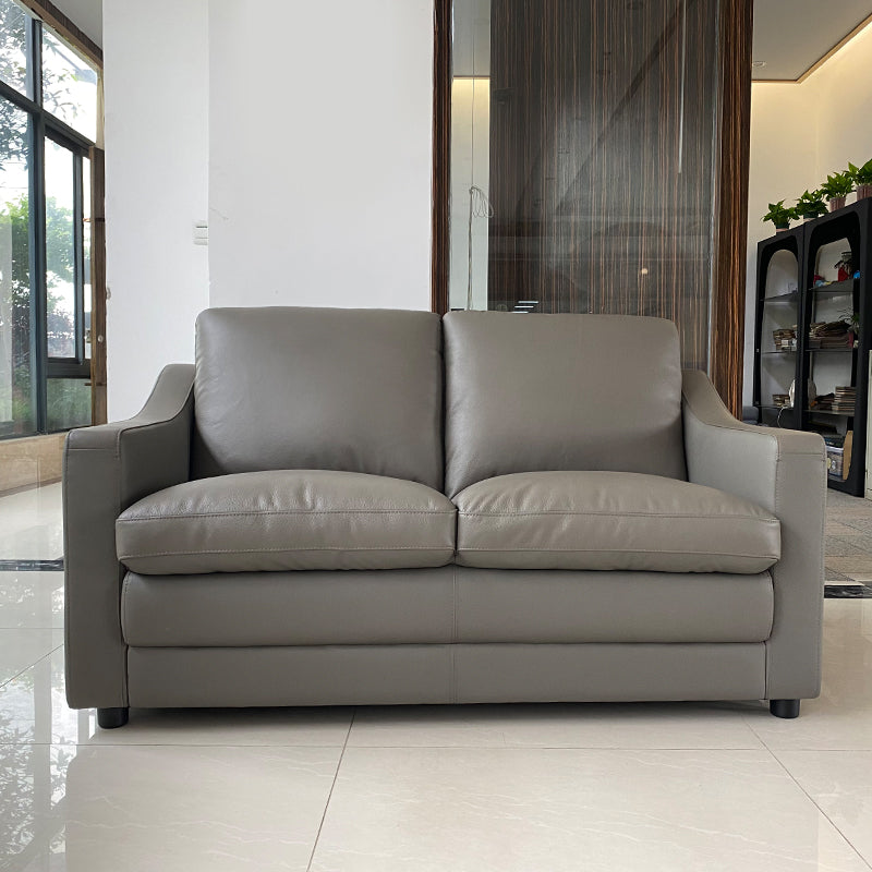 MerryRabbit – 153cm頭層牛皮2人位梳發 MR-1805 Cow Leather 2 Seaters Sofa