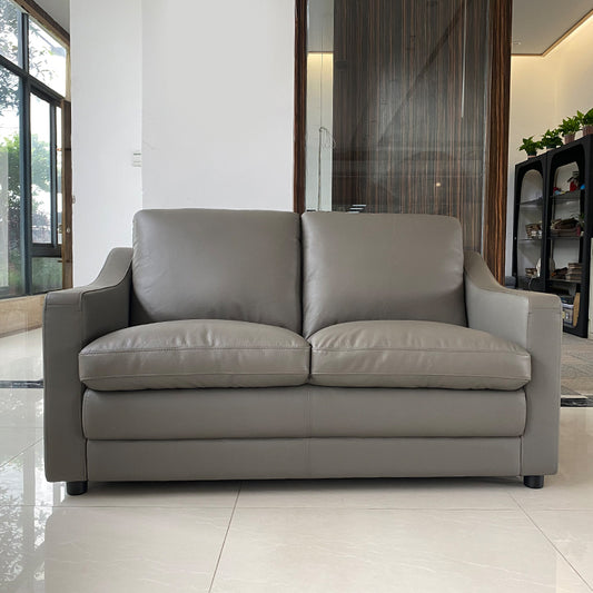 MerryRabbit – 153cm頭層牛皮2人位梳發 MR-1805 Cow Leather 2 Seaters Sofa