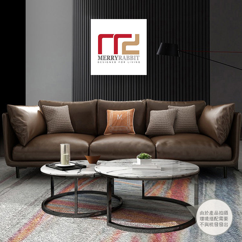 MerryRabbit – 北歐休閑PU200cm三人位沙發MR-18027 Nordic Leathaire Three seater Sofa