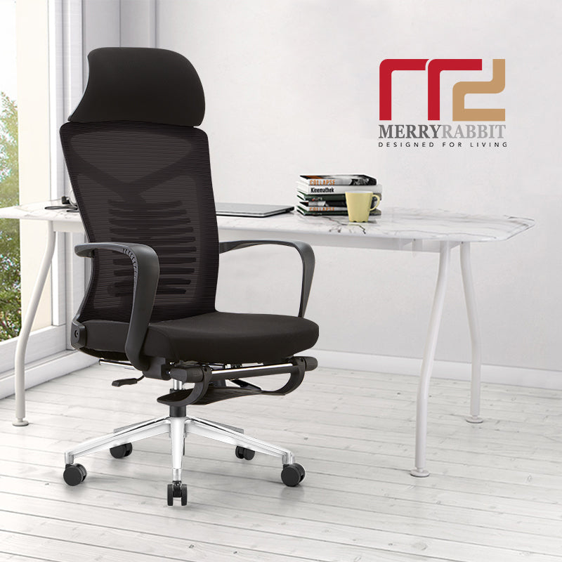 MerryRabbit -網布高背可調節可躺轉椅電腦椅辦公椅大班椅帶腳踏 MR-A61 Mesh Reclining Office Chair High Back Chair with Footrest