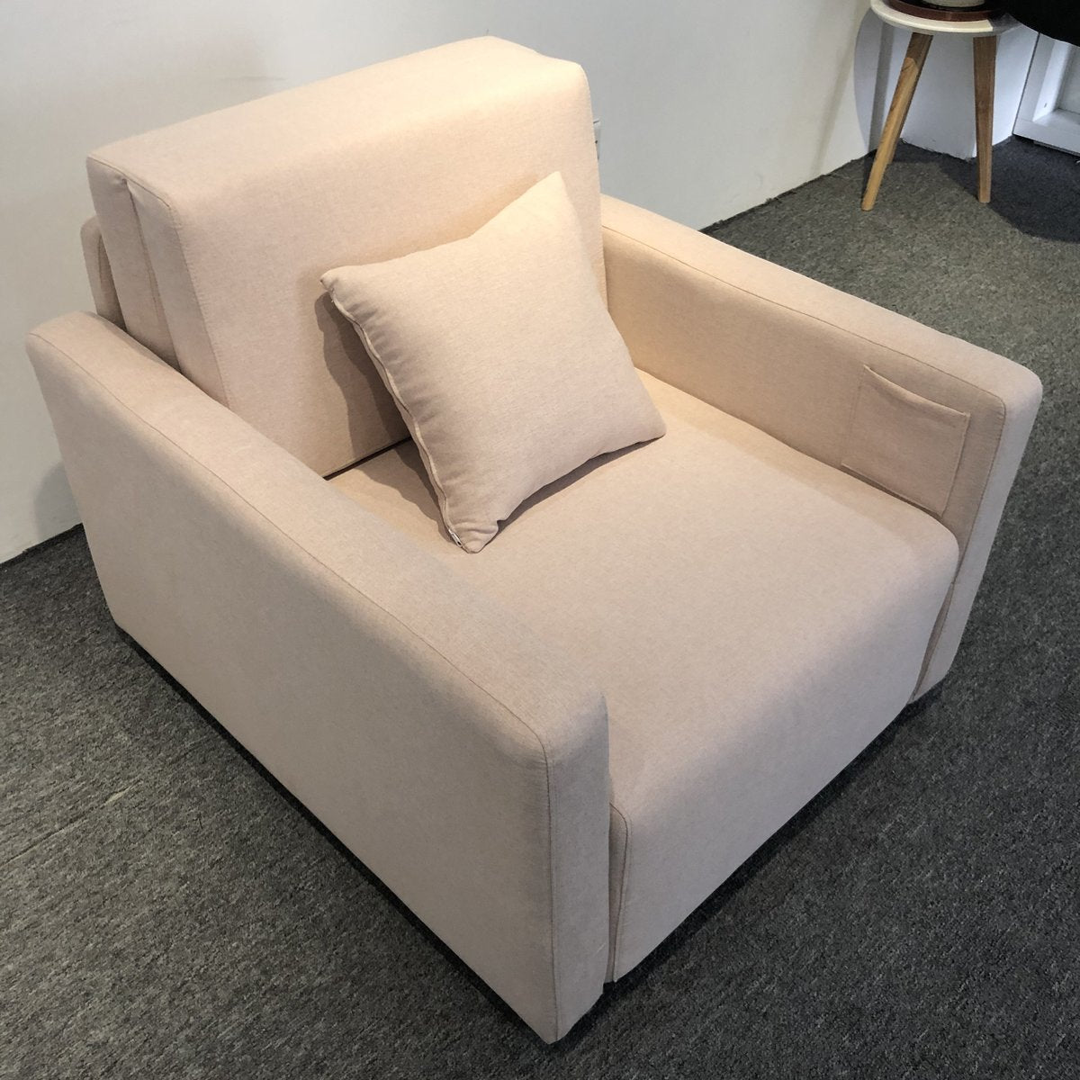 MerryRabbit - 多功能布藝單人位儲物梳化床MR-6019A Mult-Functional Single Seater Fabric Sofa Bed with Storage