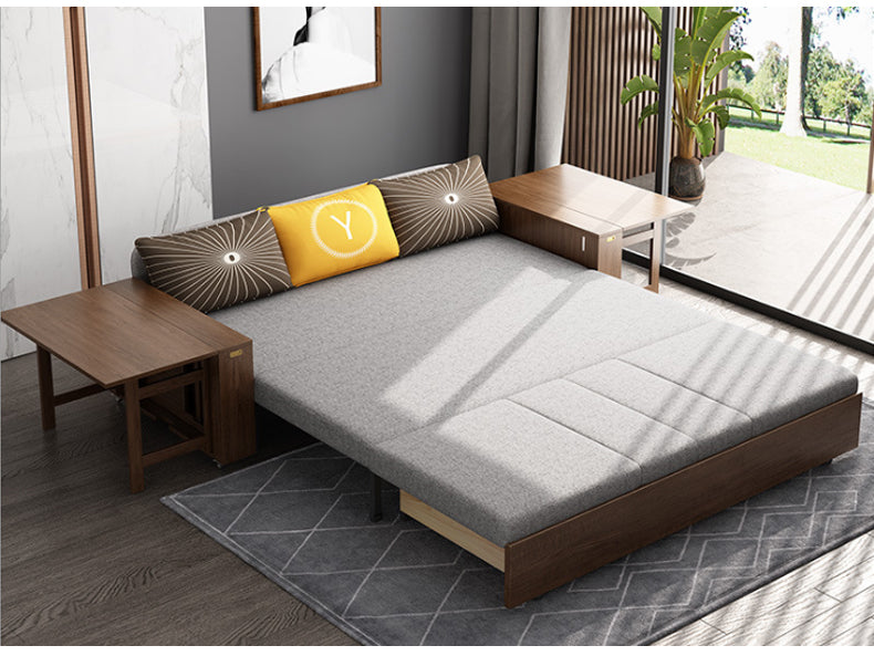 MerryRabbit -156cm多功能創意扶手可折疊儲物布藝沙發床MR-9810 Multi-Functional Creative Folding Storage Fabric Sofa Bed
