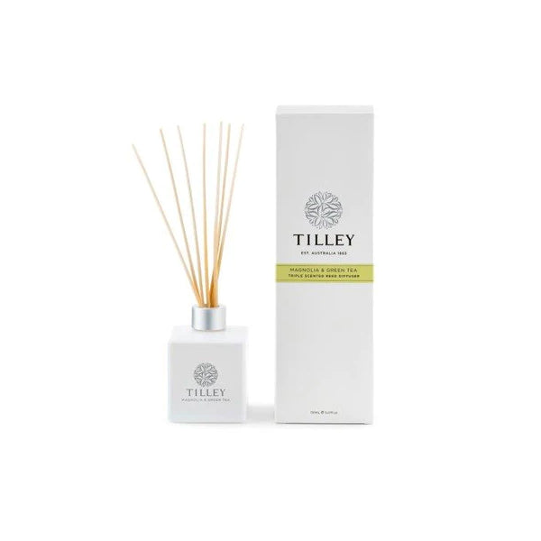 TILLEY - 木蘭花綠茶味藤枝香薰150ml Magnolia & Green Tea Aromatic Reed Diffuser 150ml